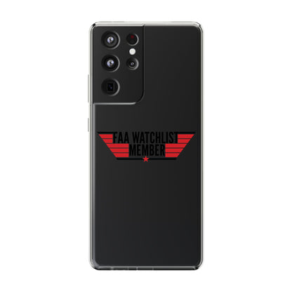 FAA Watchlist Member Clear Phone Case