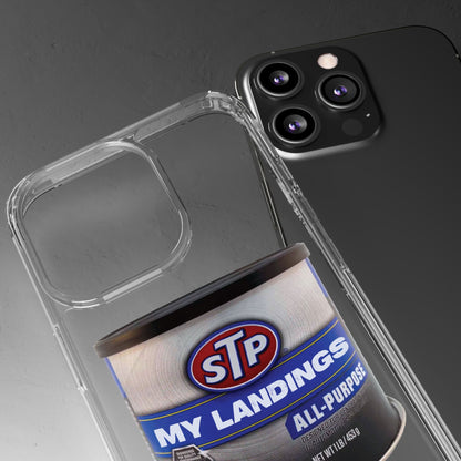 Greasy Landing Custom Clear Phone Case