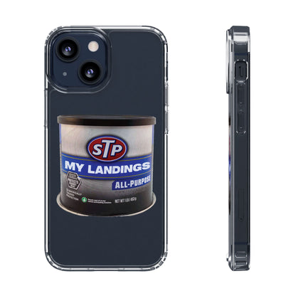 Greasy Landing Custom Clear Phone Case