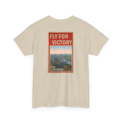 P38 Lightning "Fly For Victory" Heavy Cotton Tee