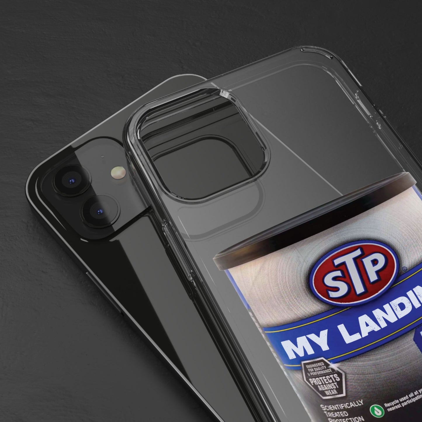 Greasy Landing Custom Clear Phone Case