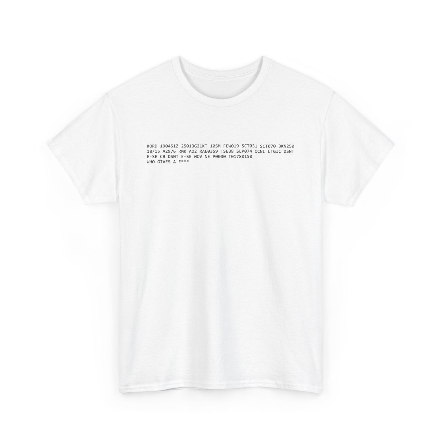 METAR/TAF #1 Heavy Cotton Tee