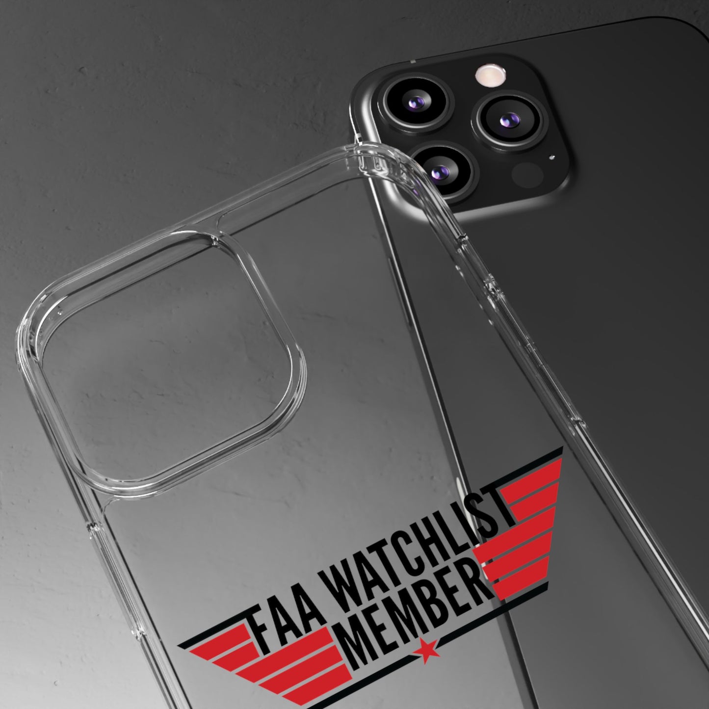 FAA Watchlist Member Clear Phone Case