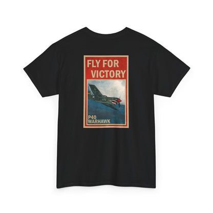 P40 Warhawk "Fly For Victory" Heavy Cotton Tee