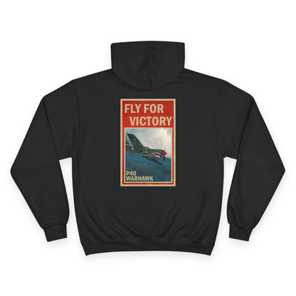 Fly for Victory Vintage P-40 Champion Hoodie
