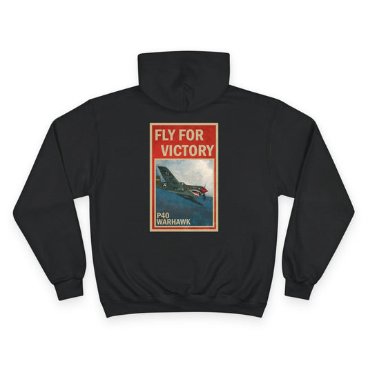 Fly for Victory Vintage P-40 Champion Hoodie