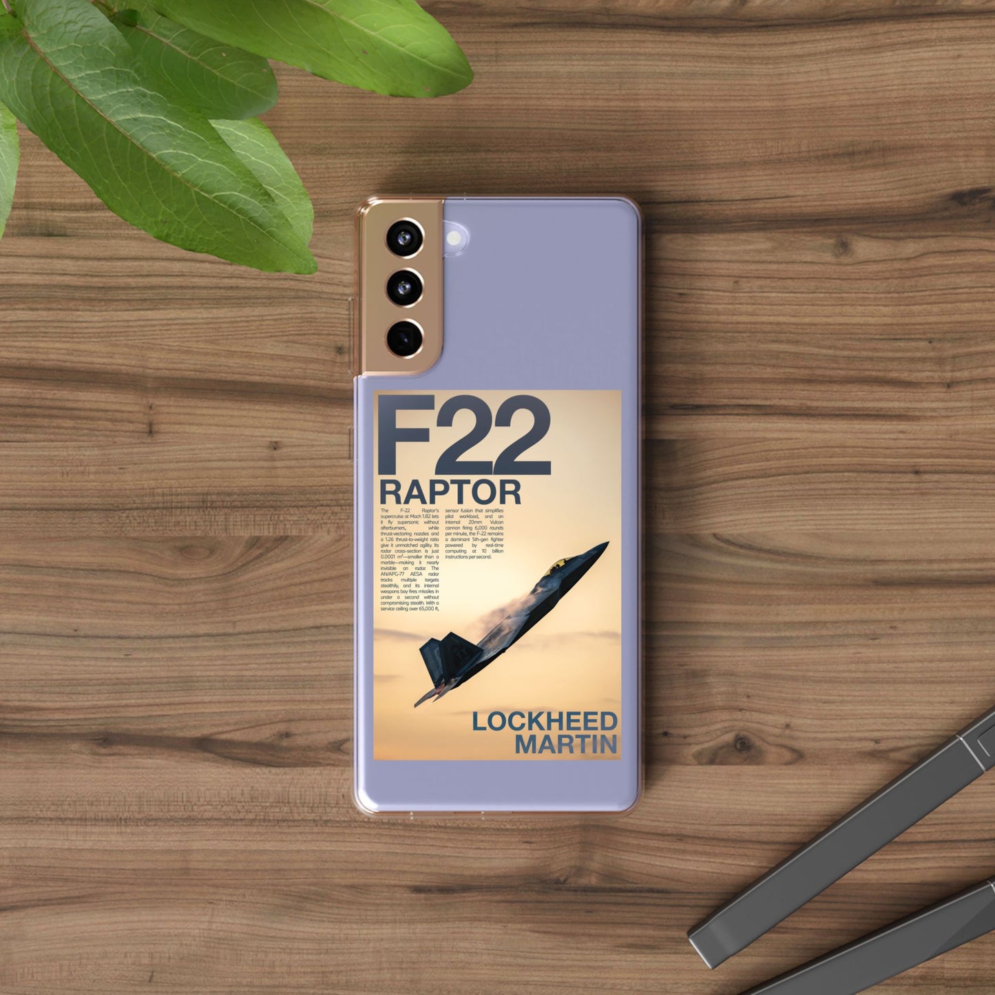 F22 Raptor Clear Phone Case, Military Aviation Accessory, Unique Gift for Airplane Enthusiasts, Customizable iPhone Cover, Durable [...]