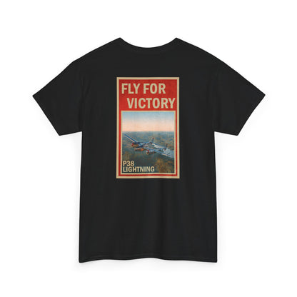 P38 Lightning "Fly For Victory" Heavy Cotton Tee