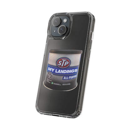 Greasy Landing Custom Clear Phone Case