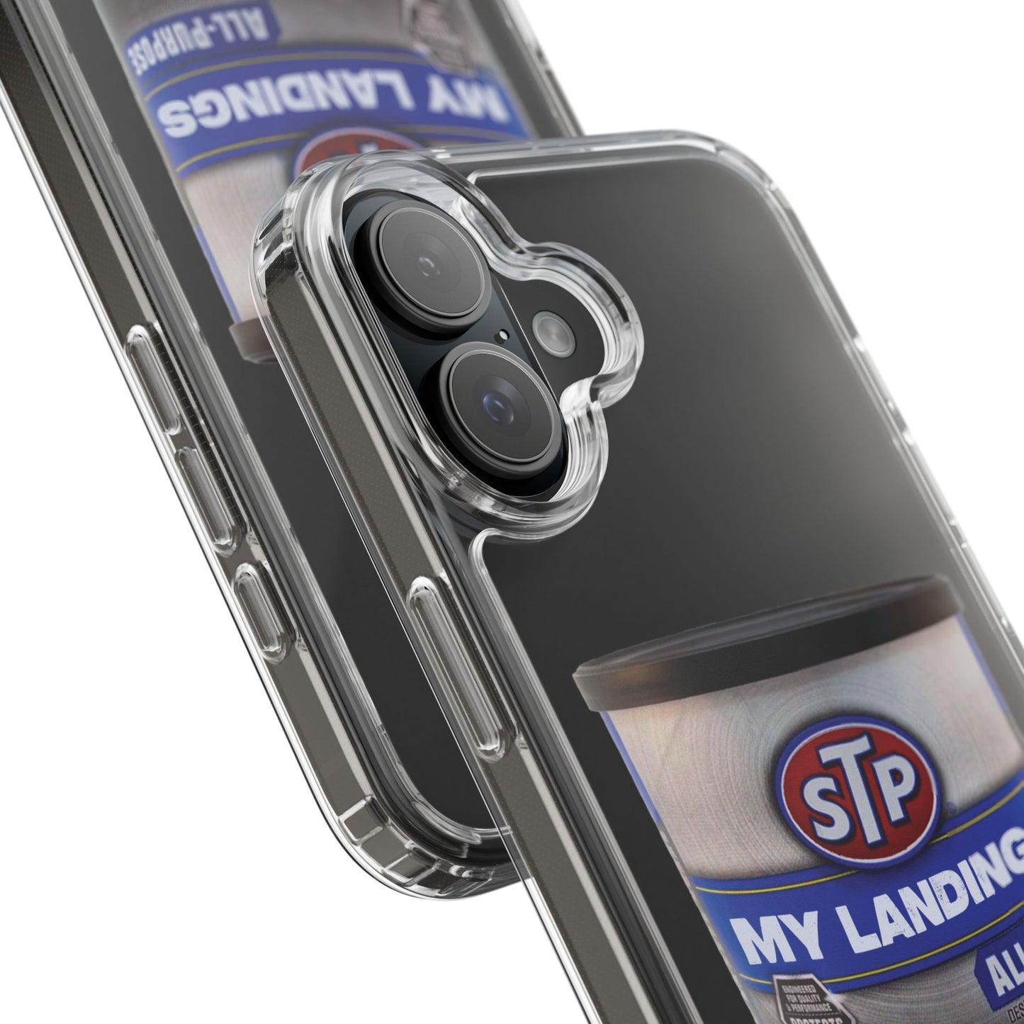 Greasy Landing Custom Clear Phone Case