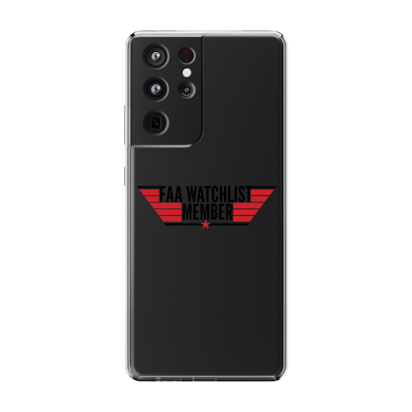 FAA Watchlist Member Clear Phone Case