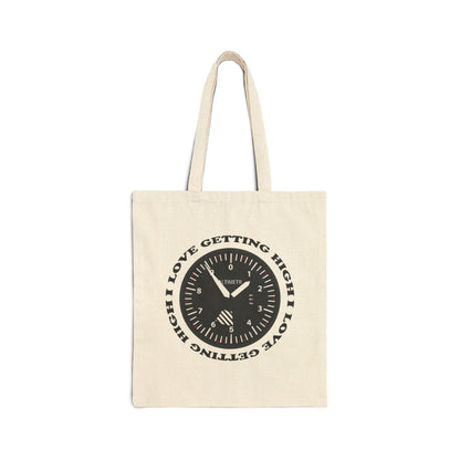 "I Love Getting High" Altimeter Tote Bag