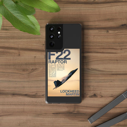 F22 Raptor Clear Phone Case, Military Aviation Accessory, Unique Gift for Airplane Enthusiasts, Customizable iPhone Cover, Durable [...]