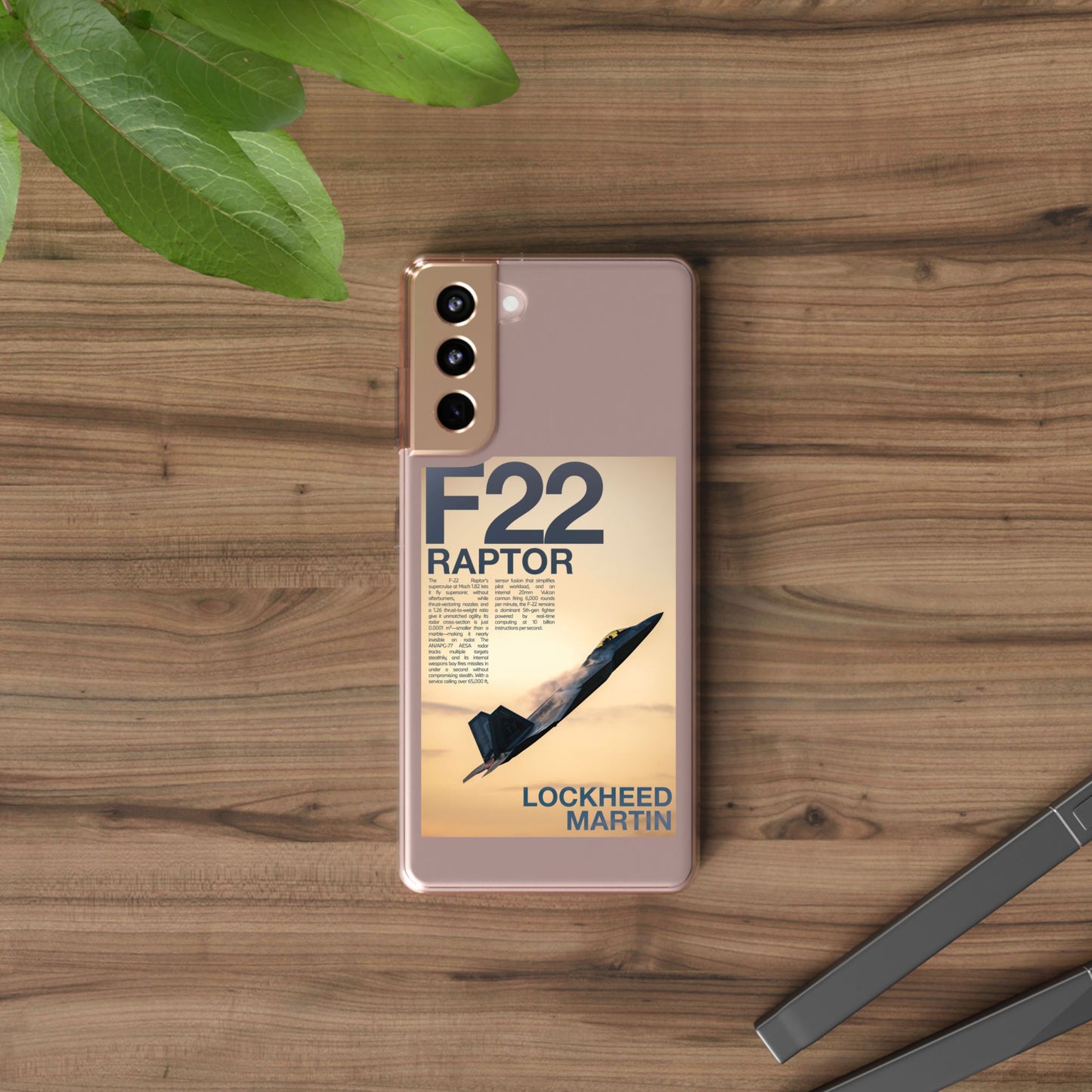 F22 Raptor Clear Phone Case, Military Aviation Accessory, Unique Gift for Airplane Enthusiasts, Customizable iPhone Cover, Durable [...]